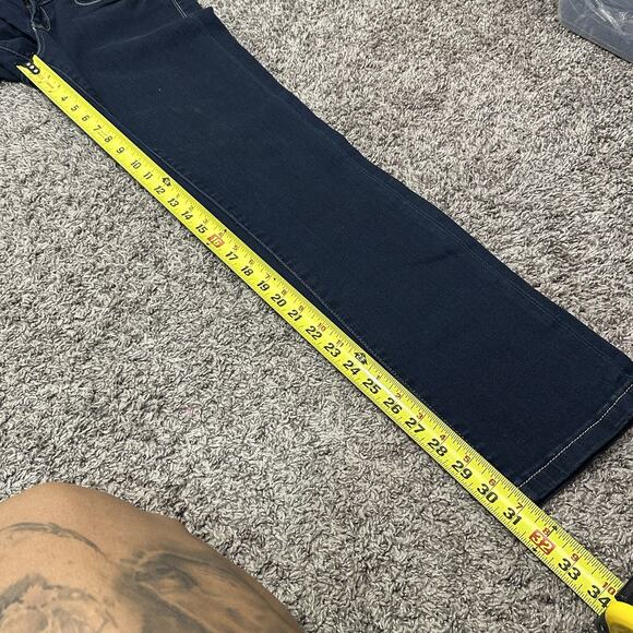 Converse One Star Jeans Womens Size 6 Dark Blue Y2K Low Rise Grunge Skater EUC - Picture 5 of 7